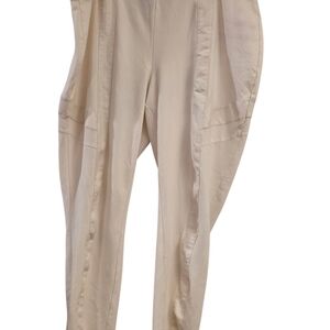 Elegant Cream Women's Pants
